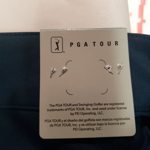 PGA Tour Women's Shorts w/Comfort Stretch Waist 50 UPF Navy Size 16 New with Tag - Picture 8 of 9